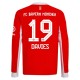 FC Bayern München Davies 19 Hjemmedrakt 2025-2026 L/S Fotballdrakter