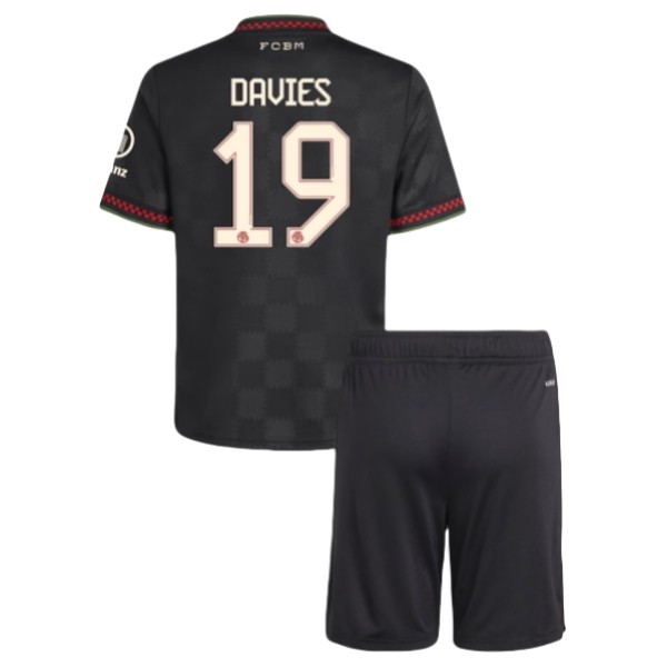 FC Bayern München Davies 19 Tredjedraktsett Barn 2025-2026 Fotballdrakter FC Bayern München Davies 19 Tredjedraktsett Barn 2025-2026 Fotballdrakter