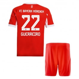 FC Bayern München Guerreiro 22 Hjemmedrakt Barn 2025-2026 Fotballdrakter