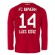 FC Bayern München Luis Díaz 14 Hjemmedrakt 2026-2027 Langermet