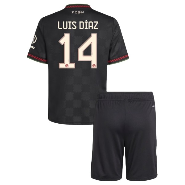 FC Bayern München Luis Díaz 14 Tredjedraktsett Barn 2025-2026 Fotballdrakter FC Bayern München Luis Díaz 14 Tredjedraktsett Barn 2025-2026 Fotballdrakter