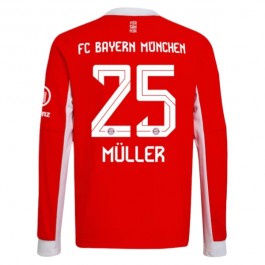FC Bayern München Müller 25 Hjemmedrakt 2025-2026 L/S Fotballdrakter