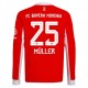 FC Bayern München Müller 25 Hjemmedrakt 2025-2026 L/S Fotballdrakter