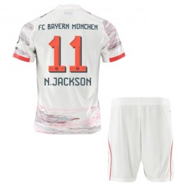 FC Bayern München N.Jackson 11 Bortedraktsett Barn 2025-2026 Fotballdrakter