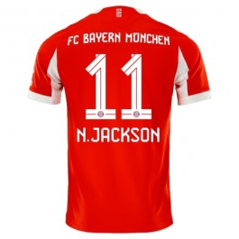 FC Bayern München N.Jackson 11 Hjemmedraktsett 2025-2026 Fotballdrakter