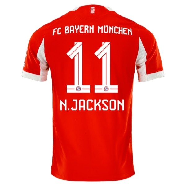 FC Bayern München N.Jackson 11 Hjemmedraktsett 2025-2026 Fotballdrakter FC Bayern München N.Jackson 11 Hjemmedraktsett 2025-2026 Fotballdrakter