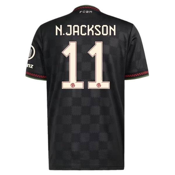 FC Bayern München N.Jackson 11 Tredjedraktsett 2025-2026 Fotballdrakter FC Bayern München N.Jackson 11 Tredjedraktsett 2025-2026 Fotballdrakter