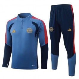 FC Bayern München Tracksuit Barn 2026-27 - 1-4 Zip Blå