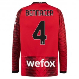 Fotballdrakter AC Milan Bennacer 4 Hjemmedrakt 2023-2024 - L/S