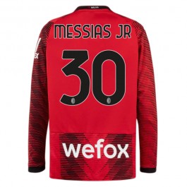 Fotballdrakter AC Milan Messias Jr 30 Hjemmedrakt 2023-2024 - L/S