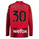 Fotballdrakter AC Milan Messias Jr 30 Hjemmedrakt 2023-2024 - L/S