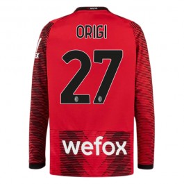 Fotballdrakter AC Milan Origi 27 Hjemmedrakt 2023-2024 - L/S