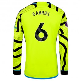 Fotballdrakter Arsenal Gabriel 6 Bortedrakt 2023-2024 - L/S
