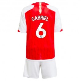 Fotballdrakter Arsenal Gabriel 6 Hjemmedrakt Barn 2023-2024
