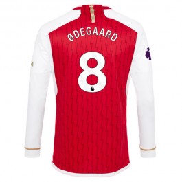 Fotballdrakter Arsenal Odegaard 8 Hjemmedrakt 2023-2024 - L/S