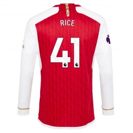 Fotballdrakter Arsenal Rice 41 Hjemmedrakt 2023-2024 - L/S