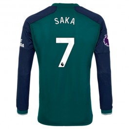 Fotballdrakter Arsenal Saka 7 Tredjedrakt 2023-2024 - L/S