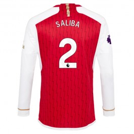 Fotballdrakter Arsenal Saliba 2 Hjemmedrakt 2023-2024 - L/S