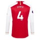Fotballdrakter Arsenal White 4 Hjemmedrakt 2023-2024 - L/S