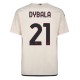 Fotballdrakter AS Roma Dybala 21 Bortedrakt 2023-2024