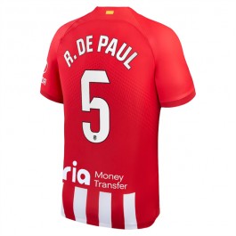 Fotballdrakter Atlético Madrid R. De Paul 5 Hjemmedrakt 2023-2024