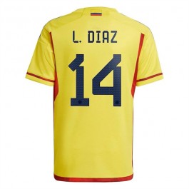 Fotballdrakter Colombia L.Diaz 14 Hjemmedrakt 2022