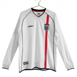 Fotballdrakter England Hjemmedrakt Retro 2002 - L/S