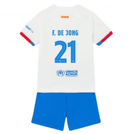 Fotballdrakter FC Barcelona F.De Jong 21 Bortedrakt Barn 2023-2024