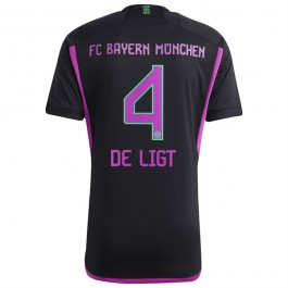 Fotballdrakter FC Bayern München De Ligt 4 Bortedrakt 2023-2024