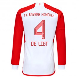 Fotballdrakter FC Bayern München De Ligt 4 Hjemmedrakt 2023-2024 - L/S