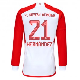 Fotballdrakter FC Bayern München Hernandez 21 Hjemmedrakt 2023-2024 - L/S