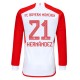 Fotballdrakter FC Bayern München Hernandez 21 Hjemmedrakt 2023-2024 - L/S