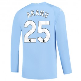 Fotballdrakter Manchester City Akanji 25 Hjemmedrakt 2023-2024 - L/S
