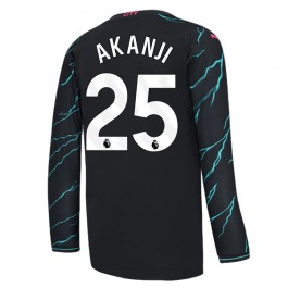 Fotballdrakter Manchester City Akanji 25 Tredjedrakt 2023-2024 - L/S