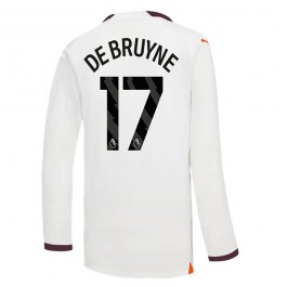 Fotballdrakter Manchester City De Bruyne 17 Bortedrakt 2023-2024 - L/S