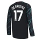 Fotballdrakter Manchester City De Bruyne 17 Tredjedrakt 2023-2024 - L/S