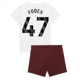 Fotballdrakter Manchester City Foden 47 Bortedrakt Barn 2023-2024