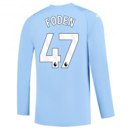 Fotballdrakter Manchester City Foden 47 Hjemmedrakt 2023-2024 - L/S