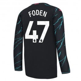 Fotballdrakter Manchester City Foden 47 Tredjedrakt 2023-2024 - L/S