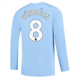 Fotballdrakter Manchester City Gündoğan 8 Hjemmedrakt 2023-2024 - L/S