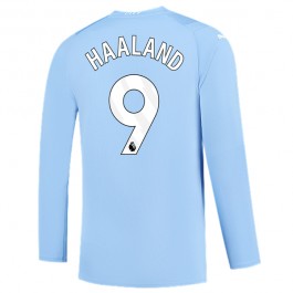 Fotballdrakter Manchester City Haaland 9 Hjemmedrakt 2023-2024 - L/S