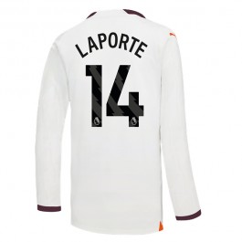 Fotballdrakter Manchester City Laporte 14 Bortedrakt 2023-2024 - L/S