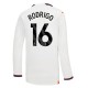 Fotballdrakter Manchester City Rodrigo 16 Bortedrakt 2023-2024 - L/S