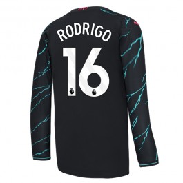Fotballdrakter Manchester City Rodrigo 16 Tredjedrakt 2023-2024 - L/S