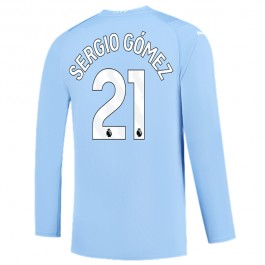 Fotballdrakter Manchester City Sergio Gómez 21 Hjemmedrakt 2023-2024 - L/S