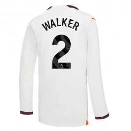 Fotballdrakter Manchester City Walker 2 Bortedrakt 2023-2024 - L/S