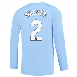 Fotballdrakter Manchester City Walker 2 Hjemmedrakt 2023-2024 - L/S