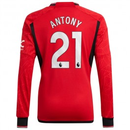 Fotballdrakter Manchester United Antony 21 Hjemmedrakt 2023-2024 - L/S