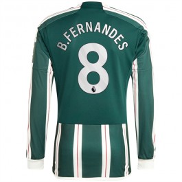 Fotballdrakter Manchester United B.Fernandes 8 Bortedrakt 2023-2024 - L/S