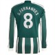 Fotballdrakter Manchester United B.Fernandes 8 Bortedrakt 2023-2024 - L/S